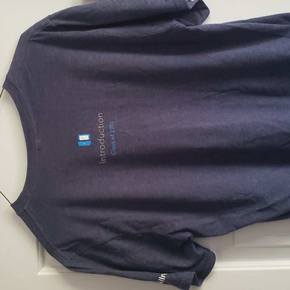 Navy Blue Linkedin T-shirt - Picture 2 of 3
